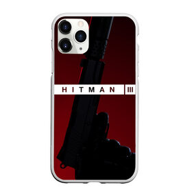 Чехол для iPhone 11 Pro матовый с принтом Hitman III в Белгороде, Силикон |  | Тематика изображения на принте: hitman | hitman 3 | hitman iii | красный | надпись | пистолет | хитман | хитман 3