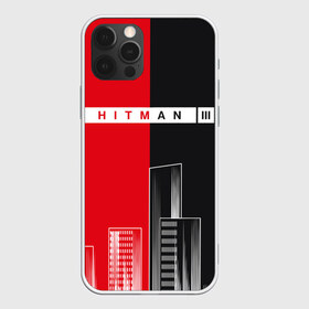 Чехол для iPhone 12 Pro Max с принтом Hitman III - Город в Белгороде, Силикон |  | hitman | hitman 3 | hitman iii | город | красный | надпись | половина | хитман | хитман 3 | черный