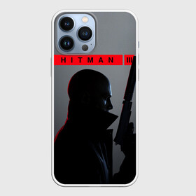 Чехол для iPhone 13 Pro Max с принтом Hitman III в Белгороде,  |  | Тематика изображения на принте: hitman | hitman 3 | hitman iii | красный | надпись | хитман | хитман 3