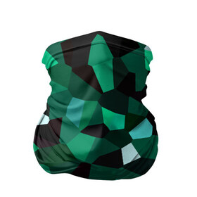 Бандана-труба 3D с принтом Имеральд в Белгороде, 100% полиэстер, ткань с особыми свойствами — Activecool | плотность 150‒180 г/м2; хорошо тянется, но сохраняет форму | camouflage | casual style | geometry | green | hexagon | polygonal | stripes | texture | гексагон | геометрические | геометрия | городской | изумруд | камуфляж | кристаллы | милитари | мозаика | объемный | повседневный | полигон
