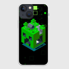Чехол для iPhone 13 mini с принтом Minecraft в Белгороде,  |  | minecraft | алекс | белый | блоки | ведьма | взрывчатка | визера | волк | гаст | добывать | дракон | зеленый куб | зомби | игра | крафт | крипер | кубики | лошадка | майн | майнкрафт | манкрафт | овечка | оцелот