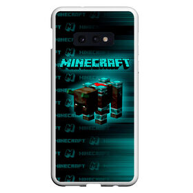 Чехол для Samsung S10E с принтом Minecraft в Белгороде, Силикон | Область печати: задняя сторона чехла, без боковых панелей | minecraft | алекс | белый | блоки | ведьма | взрывчатка | визера | волк | гаст | добывать | дракон | зеленый куб | зомби | игра | крафт | крипер | кубики | лошадка | майн | майнкрафт | манкрафт | овечка | оцелот