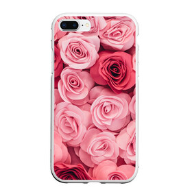 Чехол для iPhone 7Plus/8 Plus матовый с принтом Розовые Розы в Белгороде, Силикон | Область печати: задняя сторона чехла, без боковых панелей | pink | rose | день святого валентина | красивый | любовь | прекрасный | роза | цветок | цветы