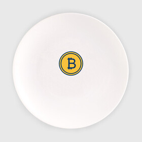 Тарелка с принтом BITCOIN в Белгороде, фарфор | диаметр - 210 мм
диаметр для нанесения принта - 120 мм | bitcoin | btc | биткоин | валюта | деньги | криптовалюта