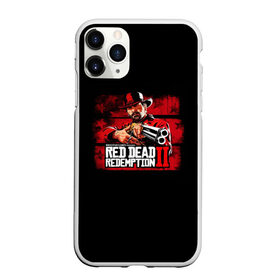 Чехол для iPhone 11 Pro матовый с принтом red dead redemption 2 в Белгороде, Силикон |  | action | red dead redemption 2 | rockstar games | вестерн | игра | ковбой | ружье | стрелялка | экшен