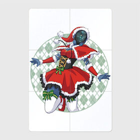 Магнитный плакат 2Х3 с принтом Новогодняя Мэг в Белгороде, Полимерный материал с магнитным слоем | 6 деталей размером 9*9 см | warframe | арт | бант | бантик | банты | варфрейм | корсет | мег | мэг | новый год | рисунок | рождественский костюм | рождественское платье | рождество | чулки