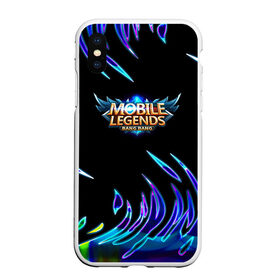 Чехол для iPhone XS Max матовый с принтом Mobile Legends Bang Bang в Белгороде, Силикон | Область печати: задняя сторона чехла, без боковых панелей | bang bang | logo | logo game | moba | mobile legends | mobile moba | логотипы игр | моба | мобайл легенд | мобайл легендс | мобильные игры | мобильные легенды