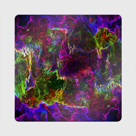 Магнит виниловый Квадрат с принтом Энергия в красках в Белгороде, полимерный материал с магнитным слоем | размер 9*9 см, закругленные углы | abstract | color | energy | gradient | neon | pattern | space | texture | абстрактный | абстракция | волны | всплеск | градиент | дым | искусство | космические | краски | красочный | неон | неоновый | сияние | текстура | туман