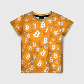 Детская футболка 3D с принтом Я БИТКОИН / I AM BITCOIN в Белгороде, 100% гипоаллергенный полиэфир | прямой крой, круглый вырез горловины, длина до линии бедер, чуть спущенное плечо, ткань немного тянется | Тематика изображения на принте: bitcoin | btc | биткоин | валюта | деньги | криптовалюта