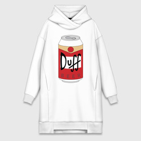 Платье-худи хлопок с принтом Duff Beer в Белгороде,  |  | beer | duff | simpsons | гомер | симпсоны