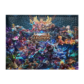 Обложка для студенческого билета с принтом Mobile Legends (Z) в Белгороде, натуральная кожа | Размер: 11*8 см; Печать на всей внешней стороне | Тематика изображения на принте: 515 unite | bang bang | battle arena | moba | mobile legends | mobile legends bang bang | online battle arena