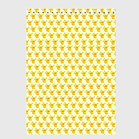 Скетчбук с принтом Пикачу в Белгороде, 100% бумага
 | 48 листов, плотность листов — 100 г/м2, плотность картонной обложки — 250 г/м2. Листы скреплены сверху удобной пружинной спиралью | pikachu | pokemon | аниме | монстр | пикачу | покемон