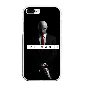 Чехол для iPhone 7Plus/8 Plus матовый с принтом Hitman 3 в Белгороде, Силикон | Область печати: задняя сторона чехла, без боковых панелей | hitman | hitman 3 | hitman iii | красный | надпись | хитман | хитман 3