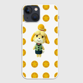 Чехол для iPhone 13 mini с принтом Animal crossing   Isabelle в Белгороде,  |  | animal crossing | isabelle | детский | желтый | игра | изабелла | изабель | компьютерный | кроссинг | монеты | персонаж | подарок | узор | энимал кросинг