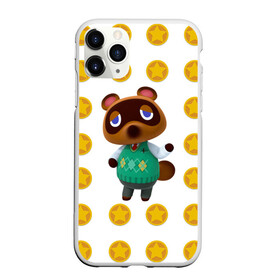 Чехол для iPhone 11 Pro матовый с принтом Animal crossing - Nook в Белгороде, Силикон |  | animal crossing | nook | детский | желтый | игра | компьютерный | кроссинг | монеты | нок | нук | персонаж | подарок | том нук | узор | энимал кросинг