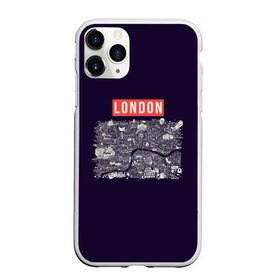 Чехол для iPhone 11 Pro Max матовый с принтом LONDON в Белгороде, Силикон |  | Тематика изображения на принте: london | англия | биг бен | великобритания | достопримечательности | карта | литературная карта | лондон | путешествия | твист | чарли чаплин | шерлок холмс | я люблю лондон