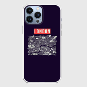 Чехол для iPhone 13 Pro Max с принтом LONDON в Белгороде,  |  | london | англия | биг бен | великобритания | достопримечательности | карта | литературная карта | лондон | путешествия | твист | чарли чаплин | шерлок холмс | я люблю лондон