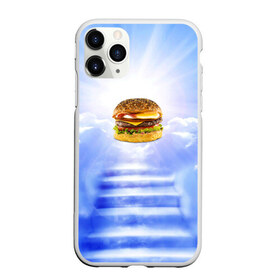 Чехол для iPhone 11 Pro матовый с принтом Райский бургер в Белгороде, Силикон |  | Тематика изображения на принте: food | hamburger | hot dog | ангел | блики | булка | булочка | бургер | бутерброд | вкусняшки | гамбургер | еда | котлета | лестница | лучи | небесный | небо | обжора | облака | пейзаж | природа | рай | сендвич
