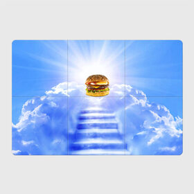 Магнитный плакат 3Х2 с принтом Райский бургер в Белгороде, Полимерный материал с магнитным слоем | 6 деталей размером 9*9 см | Тематика изображения на принте: food | hamburger | hot dog | ангел | блики | булка | булочка | бургер | бутерброд | вкусняшки | гамбургер | еда | котлета | лестница | лучи | небесный | небо | обжора | облака | пейзаж | природа | рай | сендвич