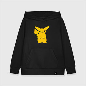 Детская толстовка хлопок с принтом PIKACHU в Белгороде, 100% хлопок | Круглый горловой вырез, эластичные манжеты, пояс, капюшен | anime | manga | pika pika | pikachu | pokemon | аниме | желтый | мультфильм | пика пика | пикачу | покемоны | япония