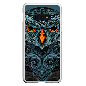 Чехол для Samsung S10E с принтом Ornament Owl в Белгороде, Силикон | Область печати: задняя сторона чехла, без боковых панелей | арт | глаза | животные | обложка | орнамент | перья | птица | рисунок | рок | сова | татуировки