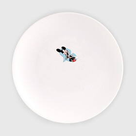 Тарелка с принтом Микки в Белгороде, фарфор | диаметр - 210 мм
диаметр для нанесения принта - 120 мм | glitch | mickey | mouse | глитч | маус | микки