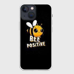 Чехол для iPhone 13 mini с принтом ПЧЁЛКА в Белгороде,  |  | bee | cute | inscription | positive | striped | wasp | бее | милота | надпись | насекомое | оса | позитив | полосатая | пчела | пчелка