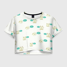 Женская футболка Crop-top 3D с принтом Чык-чырык в Белгороде, 100% полиэстер | круглая горловина, длина футболки до линии талии, рукава с отворотами | голоса | животных | звуки | республики беларусь | чык чырык