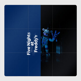 Магнитный плакат 3Х3 с принтом Five Nights At Freddy в Белгороде, Полимерный материал с магнитным слоем | 9 деталей размером 9*9 см | 5 ночей с фредди | five nights at freddys | fnaf | игра | игрок | книга | логотип | пиццерия | подарок | половина | синий | страшилка | фнаф | фредди