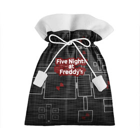 Подарочный 3D мешок с принтом Five Nights At Freddy в Белгороде, 100% полиэстер | Размер: 29*39 см | 5 ночей с фредди | five nights at freddys | fnaf | игра | игрок | книга | логотип | пиццерия | подарок | страшилка | схема | фнаф | фредди