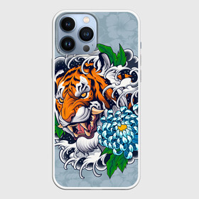 Чехол для iPhone 13 Pro Max с принтом Грозный Тигр в цветах (голова) в Белгороде,  |  | himiko | my hero academia | toga | моя геройская академия | химико тога