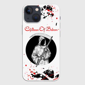 Чехол для iPhone 13 mini с принтом Children of Bodom (Z) в Белгороде,  |  | Тематика изображения на принте: century media | children bodom | children of bodom | fearless records | nuclear blast | spinefarm records | алекси лайхо | дети озера | дети озера бодом | дэниел фрэйберг | жнец | мрак | хенкка сеппяля | эспоо | янн