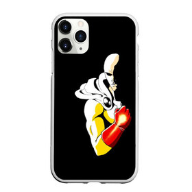 Чехол для iPhone 11 Pro Max матовый с принтом Сайтама One Punch Man в Белгороде, Силикон |  | anime | one punch man | аниме | анимэ | бэнг | ван панч мэн | ванпанчмен | генос | кинг | сайтама | соник | супер герой | торнадо | уан панч мен