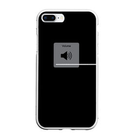 Чехол для iPhone 7Plus/8 Plus матовый с принтом VOLUME в Белгороде, Силикон | Область печати: задняя сторона чехла, без боковых панелей | iphone | music | song | айфон | буст | волуме | звук | музыка | мьюзик | на всю | настроение | прибавить | трек | тренд