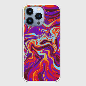 Чехол для iPhone 13 Pro с принтом colorful waves в Белгороде,  |  | abstract | colors | paint | pattern | violet | waves | абстракция | волны | краска | цветной