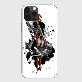 Чехол для iPhone 12 Pro Max с принтом Assassins Creed Valhalla Тату в Белгороде, Силикон |  | ассасинс крид | викинги | графика | драккар | корабль | орел | руны | тату