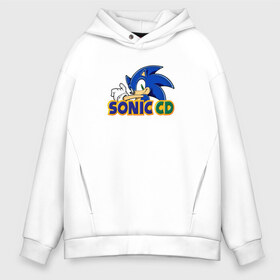 Мужское худи Oversize хлопок с принтом Sonic CD в Белгороде, френч-терри — 70% хлопок, 30% полиэстер. Мягкий теплый начес внутри —100% хлопок | боковые карманы, эластичные манжеты и нижняя кромка, капюшон на магнитной кнопке | hedgehog | metal sonic | silver | silver the hedgehog | sonic | sonic boom | sonic the hedgehog | ёж сонник | игры | соник | фильмы