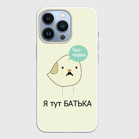 Чехол для iPhone 13 Pro с принтом Чык чырык в Белгороде,  |  | belarus | chyk chyryk | daddy | lukashenka | mustache | print chyk chyryk | sparrow | sparrow chyk chyryk | sparrow with mustache | батька | беларусь | воробей | воробей с усами | воробей чык чырык | лукашенко | принт чык чырык | усы | чык ч