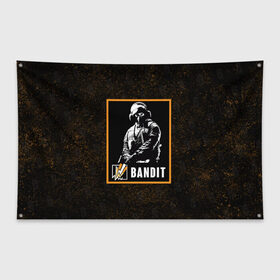 Флаг-баннер с принтом Bandit в Белгороде, 100% полиэстер | размер 67 х 109 см, плотность ткани — 95 г/м2; по краям флага есть четыре люверса для крепления | bandit | r6s | rainbow six siege | бандит | оперативник | персонаж