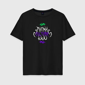 Женская футболка хлопок Oversize с принтом Phonk Culture в Белгороде, 100% хлопок | свободный крой, круглый ворот, спущенный рукав, длина до линии бедер
 | phonk | линии | музыка | рэп | фонк