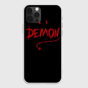 Чехол для iPhone 12 Pro Max с принтом ДЕМОН в Белгороде, Силикон |  | demon | hell | ад | демон | зверь | зло | надпись | настроение | чудовище