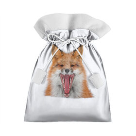 Подарочный 3D мешок с принтом Снежная лиса в Белгороде, 100% полиэстер | Размер: 29*39 см | Тематика изображения на принте: fox | foxy | животное | звери | лиса | лисенок | лисичка | милая | рыжая | фокс