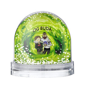 Снежный шар с принтом Репер - OG Buda в Белгороде, Пластик | Изображение внутри шара печатается на глянцевой фотобумаге с двух сторон | lil melon | og buda | seemee. | оджи буда | репер | рэп исполнитель | федук