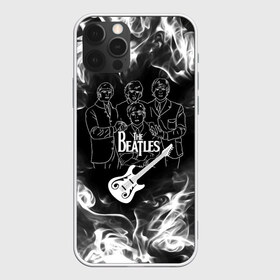 Чехол для iPhone 12 Pro Max с принтом The Beatles в Белгороде, Силикон |  | Тематика изображения на принте: beatles | music | retro | rock | битлз | гитара | джон леннон | джордж харрисон | дым | логотипы групп | музыка | песни | пол маккартини | ретро | ринго старр | рок группа | рокерские | старый рок | черно белый