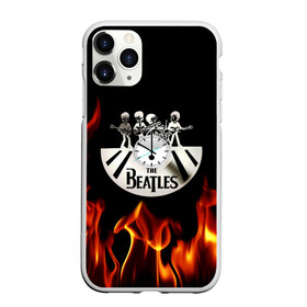 Чехол для iPhone 11 Pro матовый с принтом The Beatles в Белгороде, Силикон |  | fire | the beatles | the beatles lettering | the beatles print | world day of the beatles | всемирный день the beatles | группа the beatles | музыкальная группа the beatles | надпись the beatles | огонь | принт the beatles