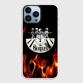 Чехол для iPhone 13 Pro Max с принтом The Beatles в Белгороде,  |  | Тематика изображения на принте: fire | the beatles | the beatles lettering | the beatles print | world day of the beatles | всемирный день the beatles | группа the beatles | музыкальная группа the beatles | надпись the beatles | огонь | принт the beatles