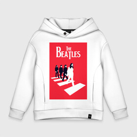 Детское худи Oversize хлопок с принтом The Beatles в Белгороде, френч-терри — 70% хлопок, 30% полиэстер. Мягкий теплый начес внутри —100% хлопок | боковые карманы, эластичные манжеты и нижняя кромка, капюшон на магнитной кнопке | Тематика изображения на принте: the beatles | великобритания | джон леннон | классика | легенды | музыка | пол маккартни | рок | рок группа