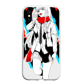 Чехол для iPhone XS Max матовый с принтом Darling in the Franxx в Белгороде, Силикон | Область печати: задняя сторона чехла, без боковых панелей | 002 | 02 | darling in the franxx | zero two | zero two and hiro | любимый во франксе | милый во франксе | ноль два | франкс | хиро