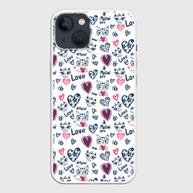 Чехол для iPhone 13 с принтом Love в Белгороде,  |  | 14 февраля | love | valentines day | амур | валентинка | вторая половинка | день всех влюбленных | купидон | любовь | отношения | подарок любви | поцелуй | праздник любви | романтика | свидание | сердечки