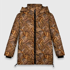 Женская зимняя куртка 3D с принтом Кофейные Зёрна в Белгороде, верх — 100% полиэстер; подкладка — 100% полиэстер; утеплитель — 100% полиэстер | длина ниже бедра, силуэт Оверсайз. Есть воротник-стойка, отстегивающийся капюшон и ветрозащитная планка. 

Боковые карманы с листочкой на кнопках и внутренний карман на молнии | americano | coffee | espresso | latte | nescafe | американо | бариста | бармен | капучино | кофе | кофевар | кофейные зерна | кофейня | кружка кофе | латте | макиато | моккачино | мокко | нескафе | чай | чашка кофе | шоколад